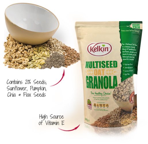 Kelkin Multiseed Oat Granola Kelkin Multiseed Oat Granola